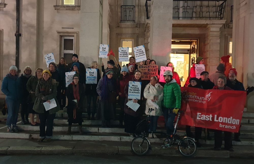 Send Protest Parents lose High Court case over SEND cuts - Waltham Forest Echo